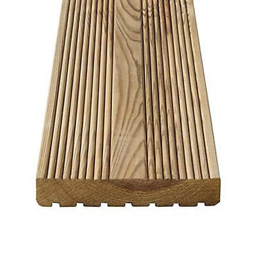 Klikstrom Lemhi Green Pine Deck board (L)2.4m (W)144mm (T)27mm
