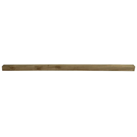 Blooma Green Square Wooden Fence post (H)2.4m (W)75mm